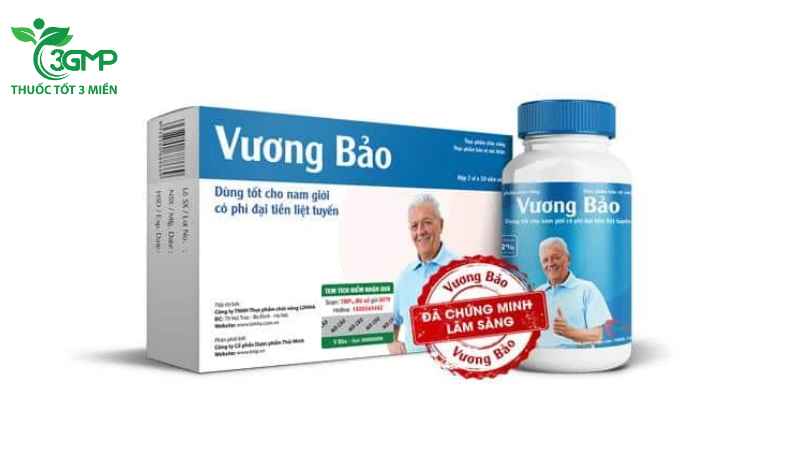 Thông tin về Viên uống hỗ trợ điều trị phì đại tiền liệt tuyến Vương Bảo