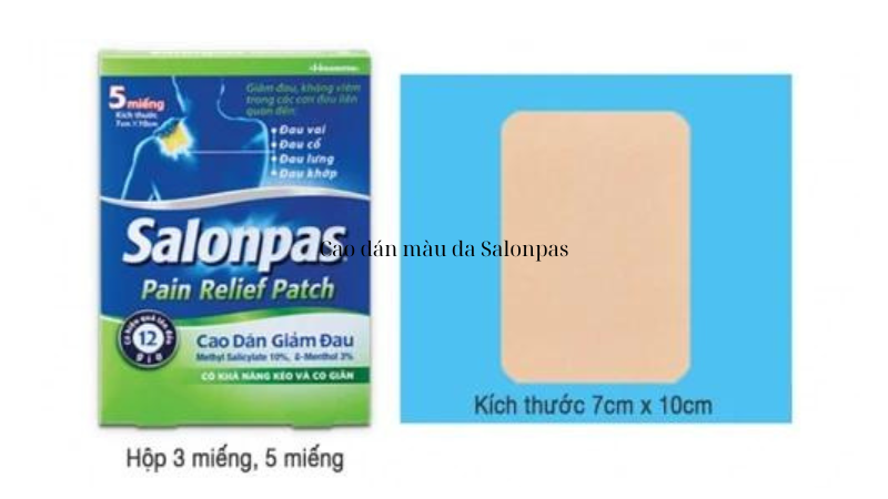 Cao dán màu da Salonpas